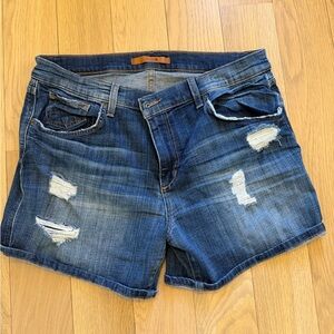 Joe's Jeans Dark Blue Distressed Shorts